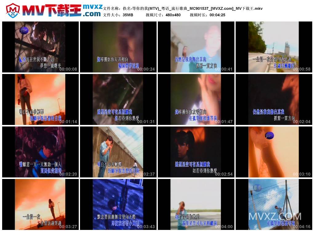 佚名-等你的我(MTV)_粤语_流行歌曲_MC901537